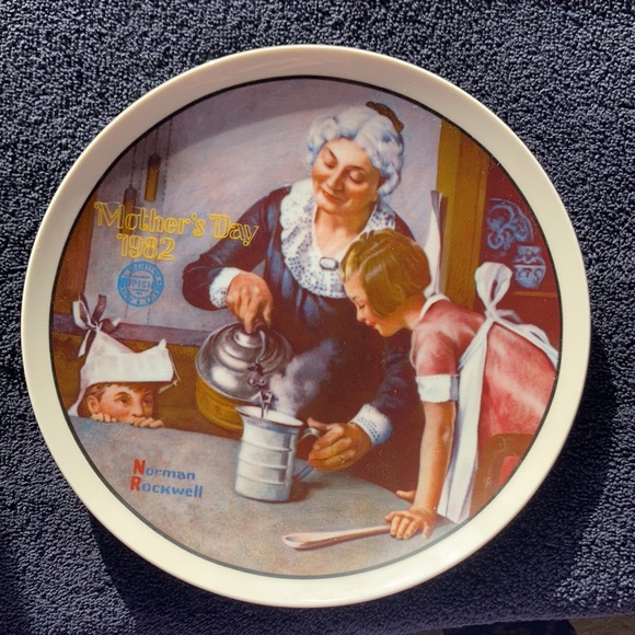 Relisting soon Knowles collectible Norman Rockwell plate Mother’s Day 1982 - Picture 7 of 13
